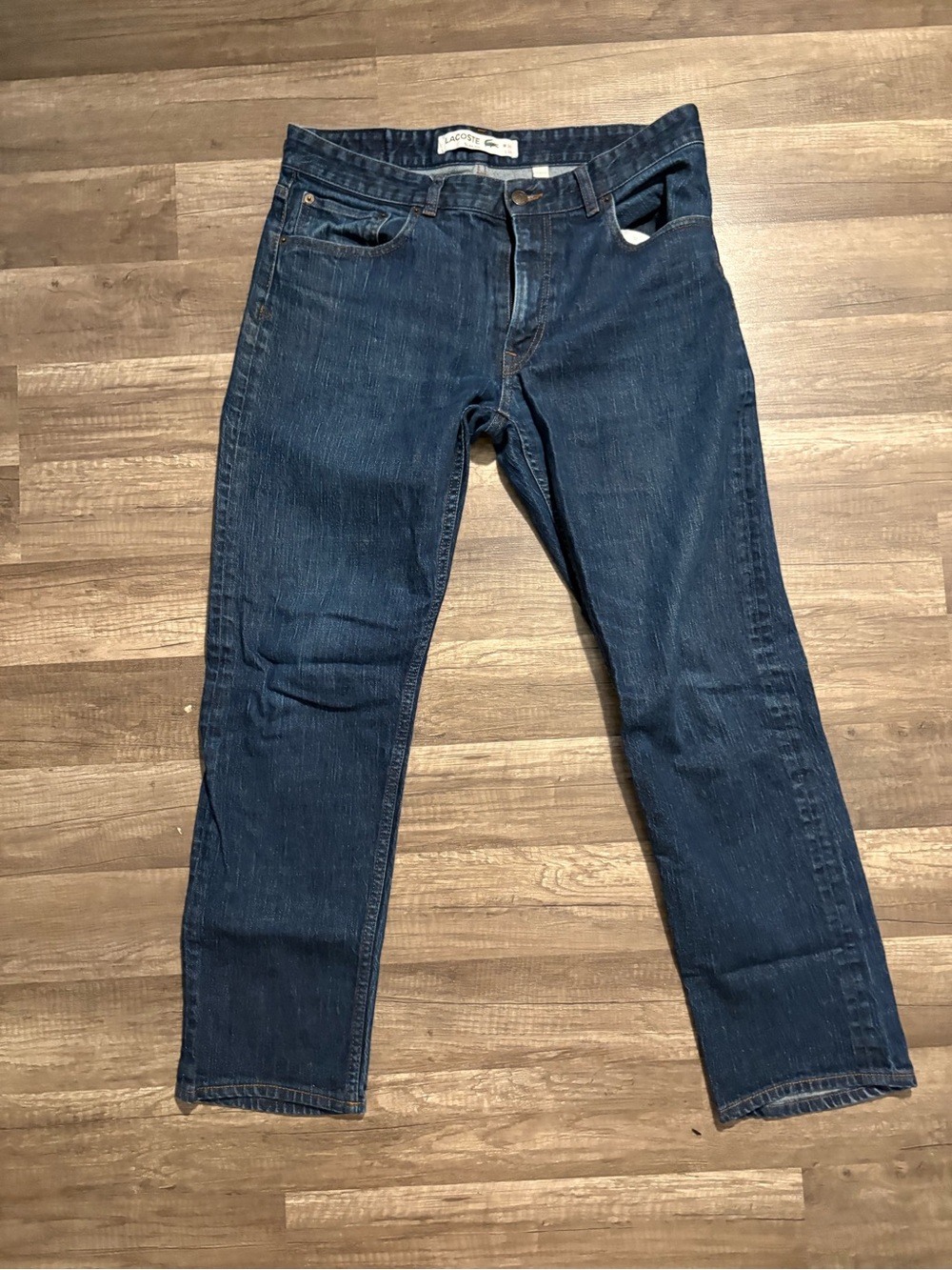 Lacoste Navy Blue Straight Leg Jeans